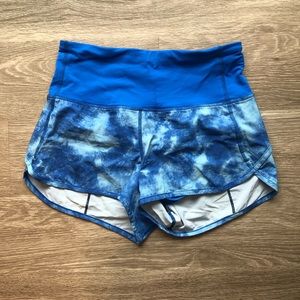Lululemon High Waisted Speed Shorts